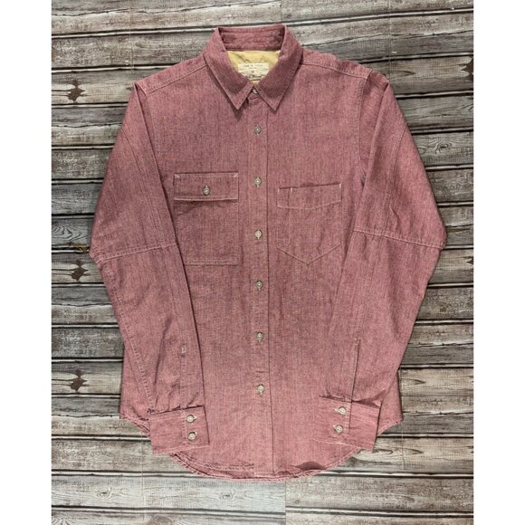 Rag & Bone The Trail Denim Shirt size M color Red NWT - Picture 1 of 6